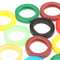 50Pcs Hollow Multi Color Rubber Soft Keys Locks Cap Topper Keyring Elastic C Nw