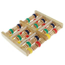2Pcs Wooden Foot Massager Roller Reflexology for Stress Fitness Health Care