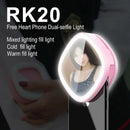 Dual-side phone LED selfie light Up Flash Photography Luminous Lamp 3 Brigh