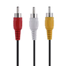 25cm 3RCA Male Jack to 6RCA Female Plug Splitter Audio Video AV Adapter Cables