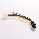 16cm 8 Pin PCI Express Male To Dual LP4 4Pin Molex IDE Power Cable Adapter  SP