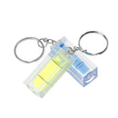 Mini green acrylic spirit level key ring key chain tool gadget novelty gift!c