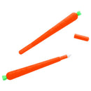 12 Pack Carrot Gel Ink Pen Soft RollerBall Pen Novelty Cute for Office Scho C5D7