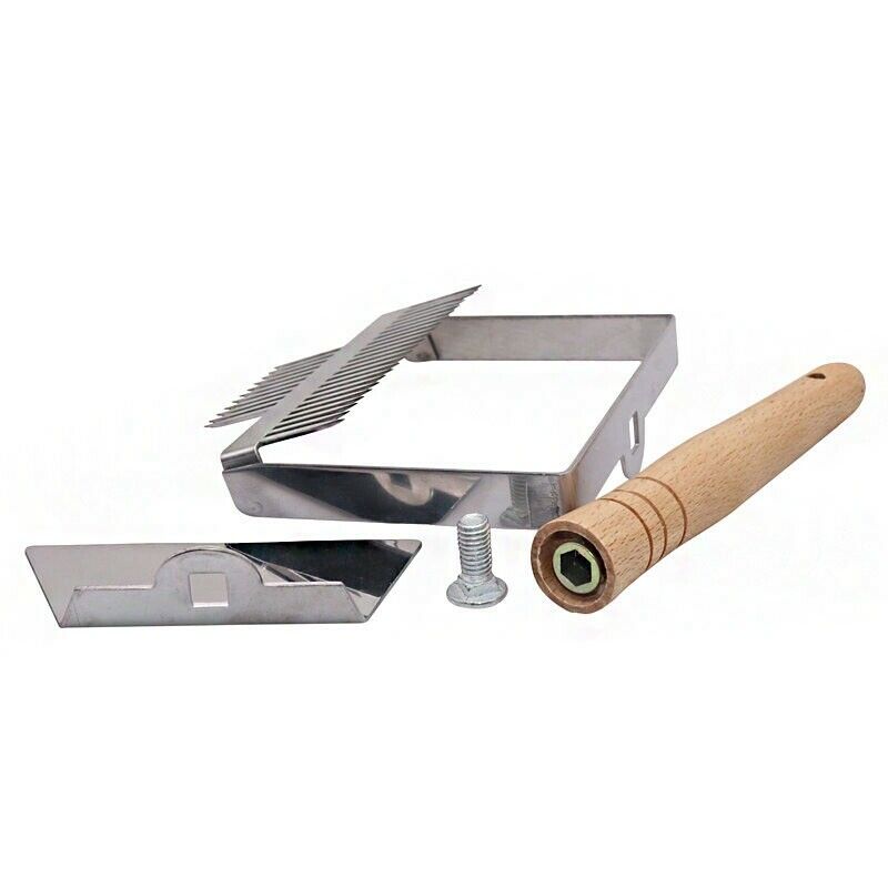 1 Pcs Beekeeping Tools 2 In 1 Honey Scraper Fork 430 Stainless Steel Beekee