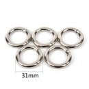 5pcs circle metal carabiner hook snap round clip hook keychain outdoor hanger Z