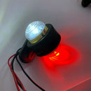 2XRed White Corner Side Marker LED Lights Outline Lamp Truck Trailer Van Bu
