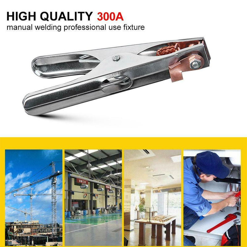 300A Earth Ground Cable Clip Clamp Welding Manual Welder Electrode Holder A