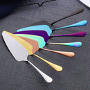 1X(Stainless Steel Pizza Shovel 7 Colors Serrated Edge Cake Server Blade Cu