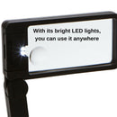 Magnifying Glass with Light Magnifier for Reading with Bright LED Lights, F
