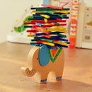 Baby Toys Educational Elephant Balancing Blocks Wooden Toys Beech Wood Bala