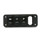 Marine Car RV Boat Truck 4 Gang Blue LED Rocker Switches Plastic Panel 12V