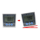 Digital Angle Gauge Protractor Inclinometer Bevel Box Level Meter Angle Fin