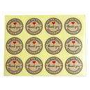 Round Paper Labels 'Thank you, Hand with love' Gift Food Craft Stickers S2S5