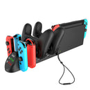 Fit for Nintend Switch Joy-Con Pro PG-9187 6 in 1 Charger Bracket Console Base