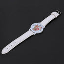 Christmas Elderly Pattern Leather Band Analog Quartz Vogue Watches Christma