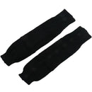 1 pair button knitting warm Leggings loose socks (Black)