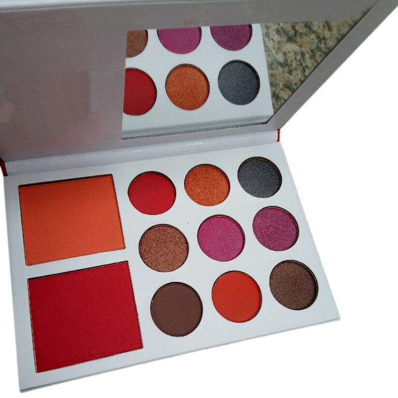 Pro 9Colors Eye Shadow 2Color Blush Makeup Shimmer Matte Palette Set