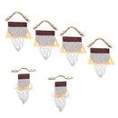 Pieces of 6 Kids Pool Cotton PU Leather Table Net Drop Pockets Brass Irons