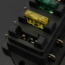 90V Auto Car Blade Fuse Box 4 Way Black 8.5*5CM For Standard Blade Fuses  VPM