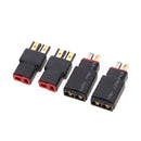 4 Pack RC TRX Plug to T Plug Connector Adapter No Wires for RC Lipo Battery