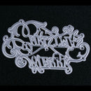 Letter Cutting Dies Stencils Scrapbook Embossing DIY Craft Album Card Gift