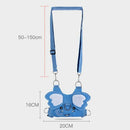 Baby Toddler Anti-Lost Backpack Seat Belt Traction Rope  Pale blue elephant