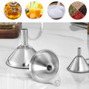 Food Grade Stainless Steel Kitchen Mini Funnels for Transferring Fluid, Liquid,