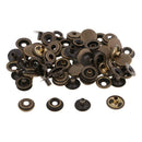 40x Metal Press Stud Snap Button Popper Fastener for Leather Clothes Repair