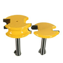 2pc 1/4" Shank Canoe Flute and Bead Router Bit Wood Cutter Woodworking Tool