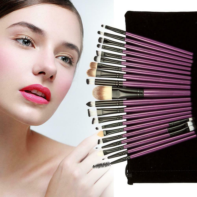 20pcs Makeup Brushes Kit Set Powder Foundation Eyeshadow Eyeliner D