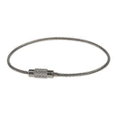 Wire Rope Keyring with Twist Lock (10 Pieces) P1N1