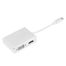 Multifunctional 4-in-1 Type-C to VGA HDMI DVI USB3.0 Port Converter Adapter
