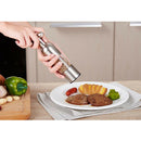 Stainless Steel Salt Pepper Mill Grinder Clear Manual Ceramic Kitchen L