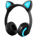Headset Wireless Cat Ear Light Headphone for Phone Computer