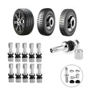 10pcs Universal Bolt-in Tubeless Wheel Tire Valve Stems with Dust Caps