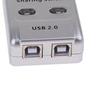 2 Ports Auto Printer Sharing Switch Hub Box ABS High Speed Support Window 7