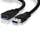 USB 3.0 Extension Cable 6ft Male to Female High Speed F. PC Tablet Data Transfer
