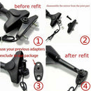 2Pcs Motorcycle Rearview Mirror Side View Amber Led Turn Signal Indicator F
