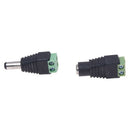10 pair adapter connector Jack Male to female DC for CCTV 2.1x5.5mm E6N8