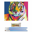 Tiger Acrylic Paint By Number Kit DIY Oil Painting Drawing Canvas Home Decor GN