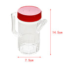 Oil Vinegar Pourer Glass Bottle Sauce Dispenser Pourer Cruet -380ML