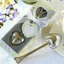 Heart Shaped Spoon White Cases Souvenir Wedding Strainer Gift W5M4
