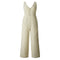 Fashion Women Striped Jumpsuit Backless Sleeveless Deep V Neck Button Jumps M2X6