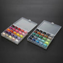 50pcs Colorful Sewing Threads+50 Grids Clear Plastic Sewing Machine Bobbins