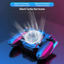 DL88 Six Finger PUBG Mobile Trigger Cooler Fan Gamepad Joystick Controller