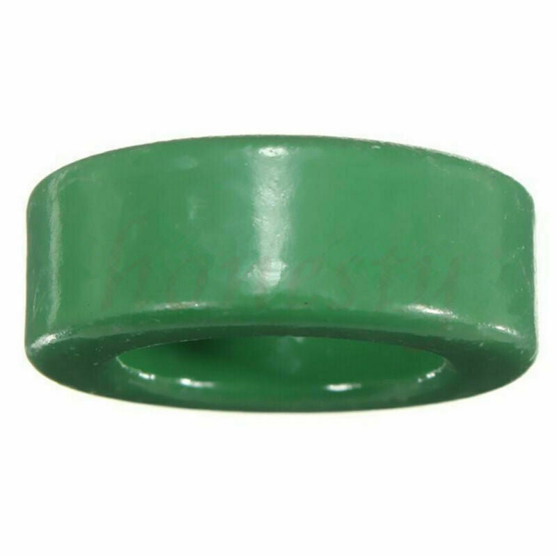 Hot 5 Pcs 22mm x 14mm x 8mm Round Green Transformers Toroid Ferrite Ring Cores