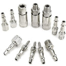 12pcs Air Line Hose Compressor Fitting Connector Quick Release Set 1/4 3/8  A3N7