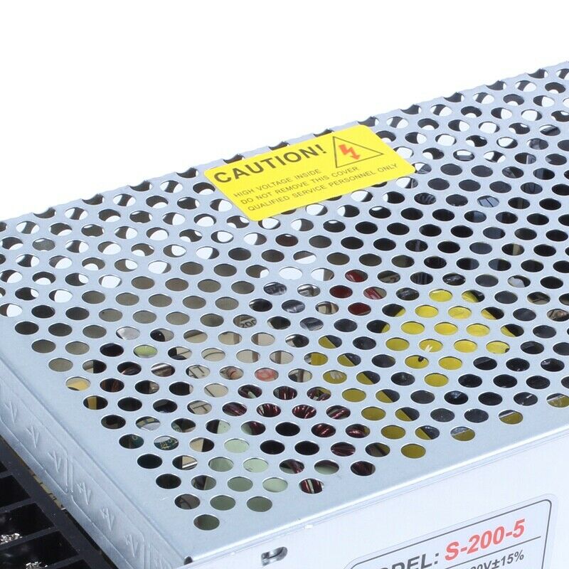 Switching Power Supply for LED Strip Light 200W 176-242V DC 5V 40A F4M6