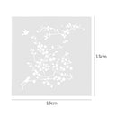 Flowers Bloom Print Coffee Cake Stencil Buttercream Spray Mold Decor Tool