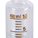 1pcs 10ml Scale lab glass vials bottles clear containers with black screw cap Kw